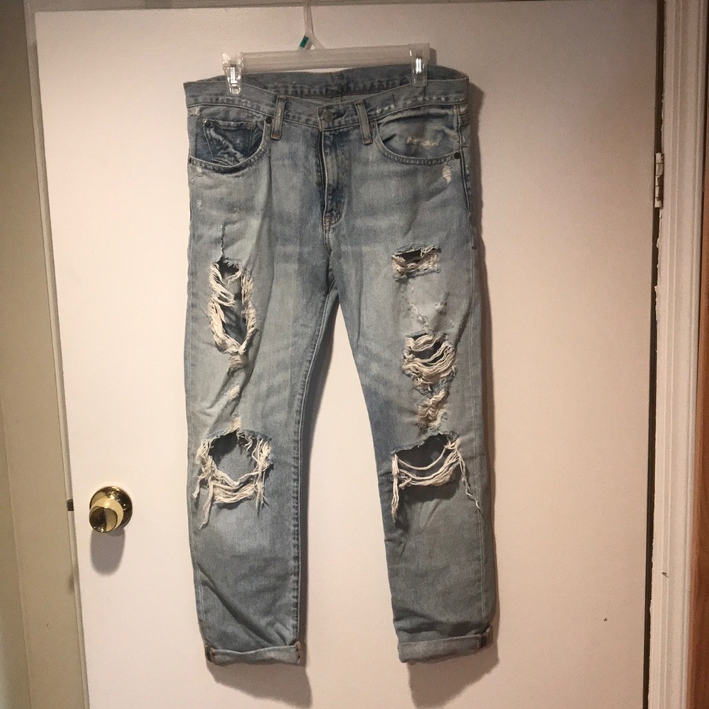 Ralph Lauren boyfriend ripped jeans